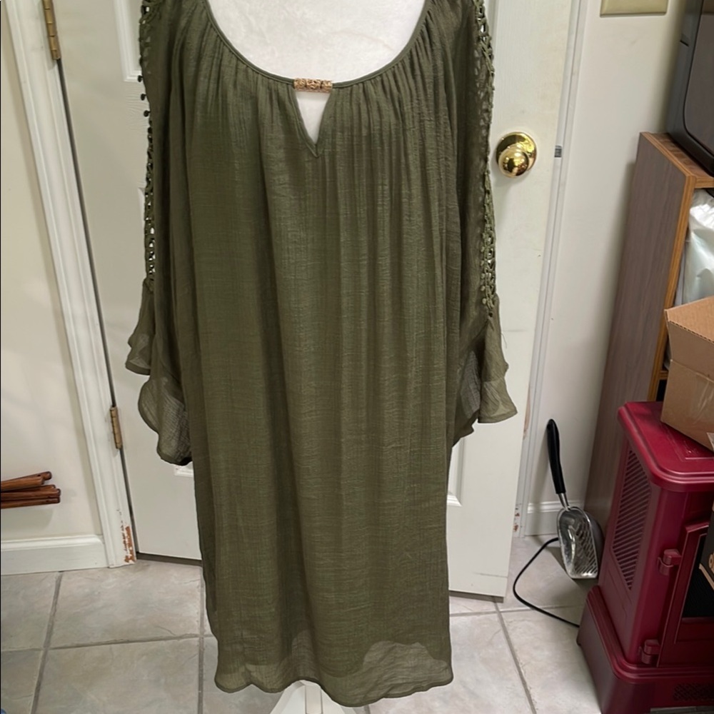 INDIGO ROSE DAY DRESS SIZE 3X